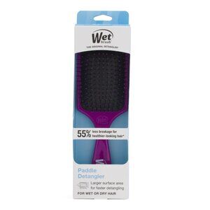 WET BRUSH Purple Paddle Detangling Hair Brush